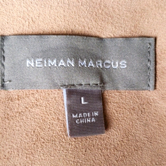 Neiman Marcus blush pink suede jacket L - Picture 7 of 9